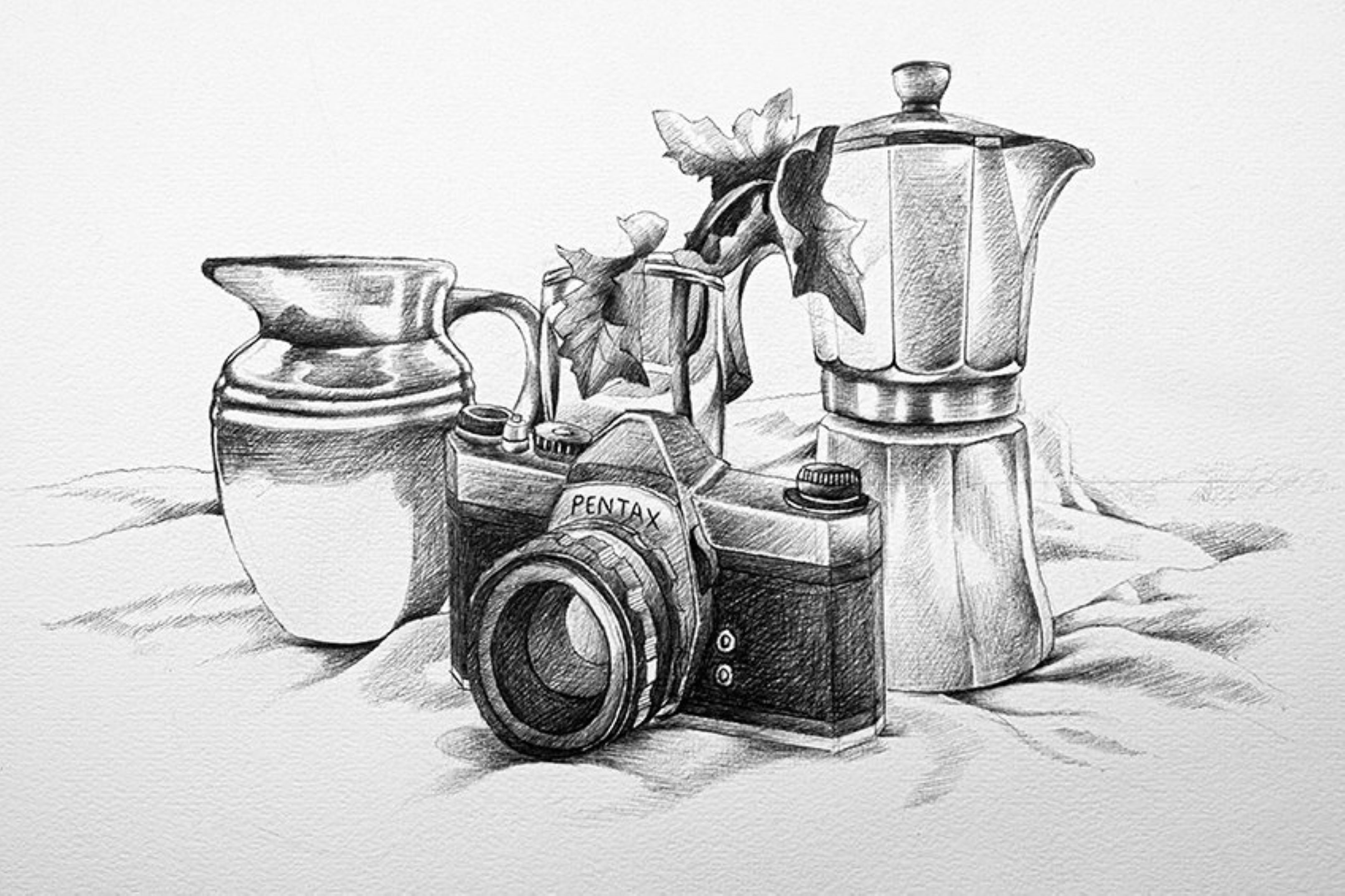 Drawing for Beginners and Improvers - still life drawing essentials with Angelika
