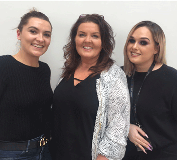 Inglot Recruit BFEI Theatrical Media Make Up Students